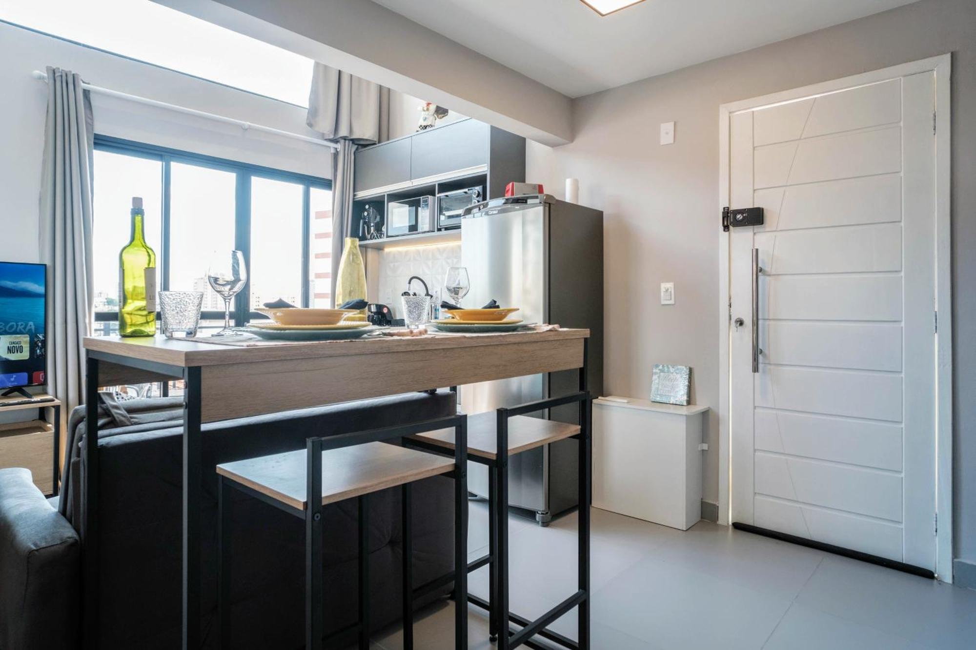 Apartamento Loft Com Vista Panoramica Aeroporto Spexpo Metro Com Ac