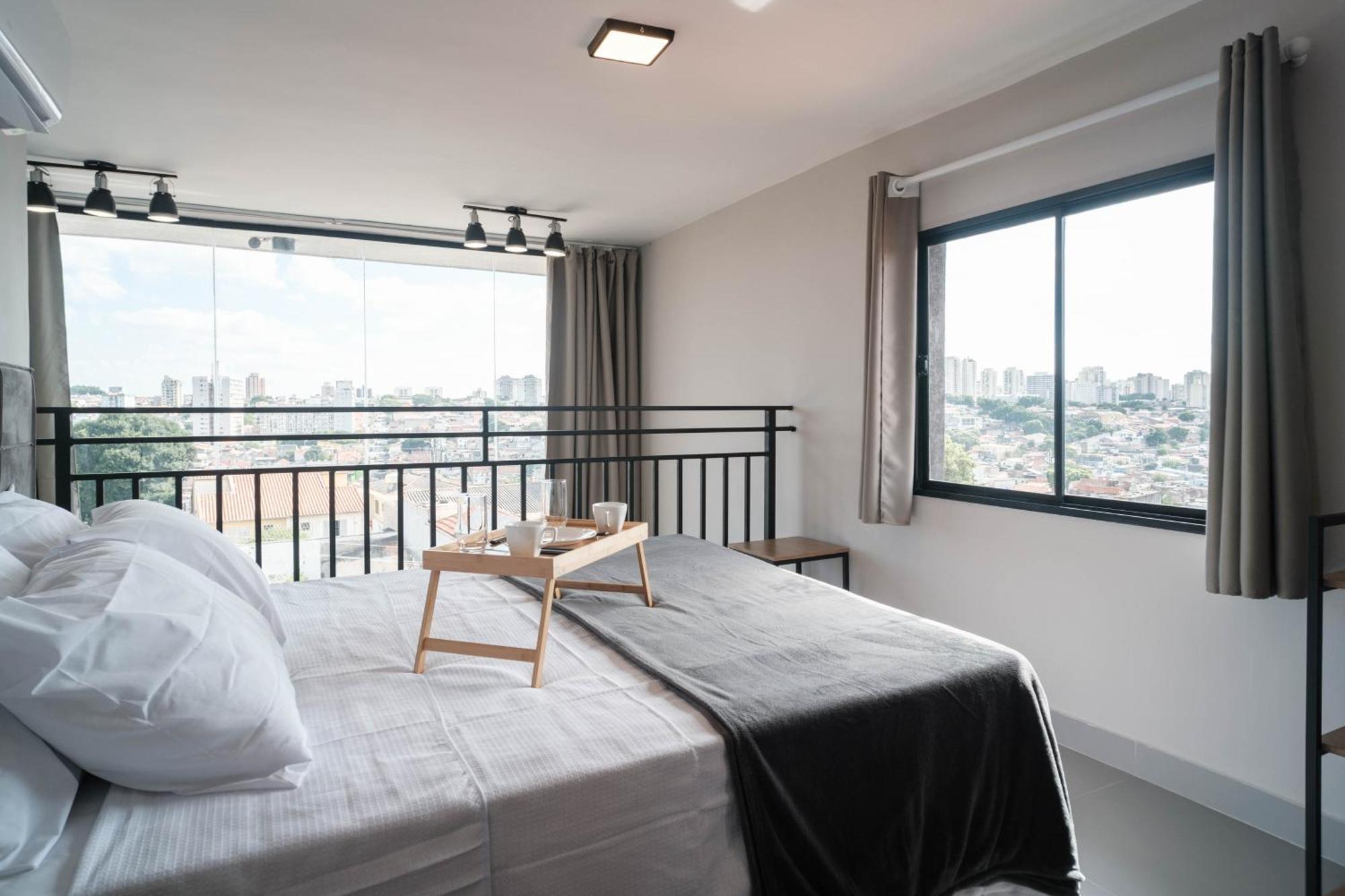 Apartamento Loft Com Vista Panoramica Aeroporto Spexpo Metro Com Ac *