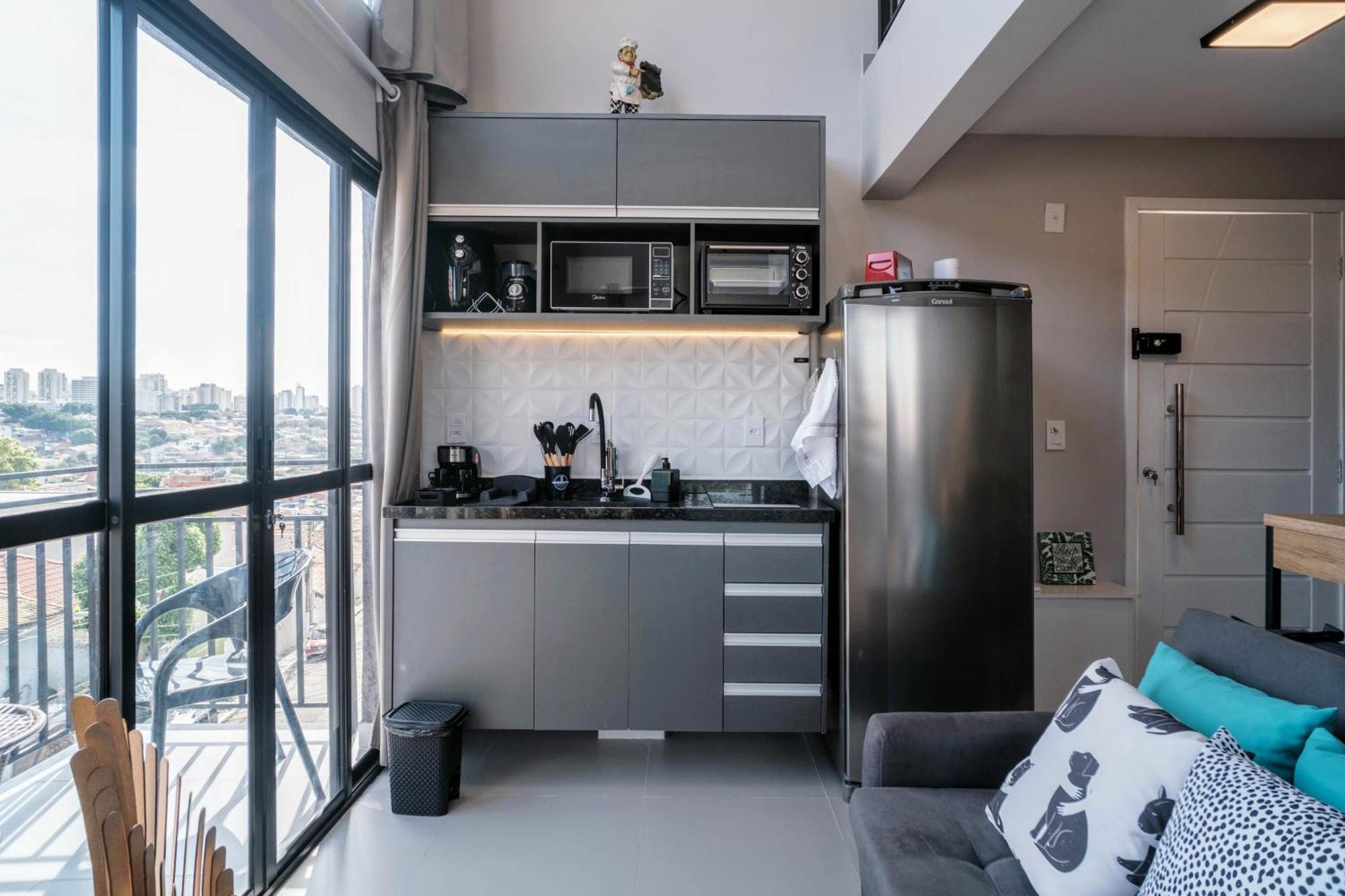 Apartamento Loft Com Vista Panoramica Aeroporto Spexpo Metro Com Ac São Paulo